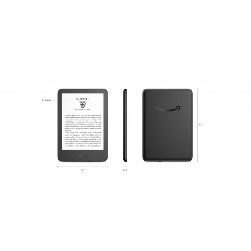 Amazon B0CP31T5M6 e-grāmatu lasītājs 16 GB Wi-Fi Melns