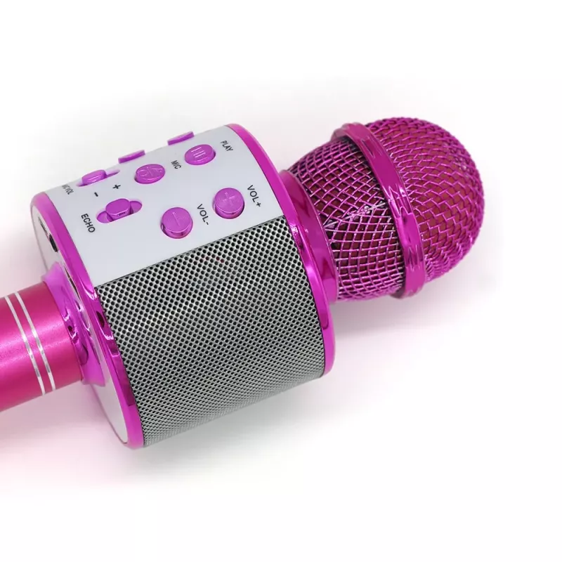 Mikrofons MANTA MIC11-PK Rozā — vadu 3,5 mm ligzda, viegls rokas mikrofons