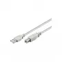 Diverse Cable USB 2.0 (double-shielded, pelēka) (50953)