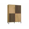 KAMARO 4DK plāns/GŁ ozols ARTISAN DISPLAY CABINET