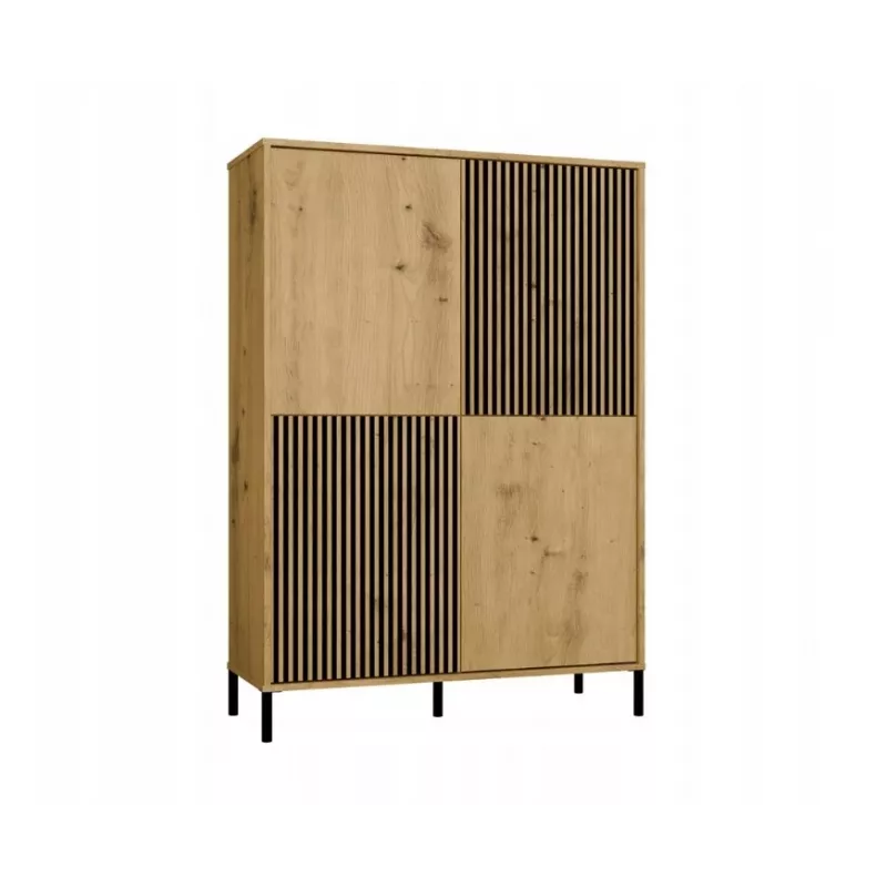 KAMARO 4DK plāns/GŁ ozols ARTISAN DISPLAY CABINET