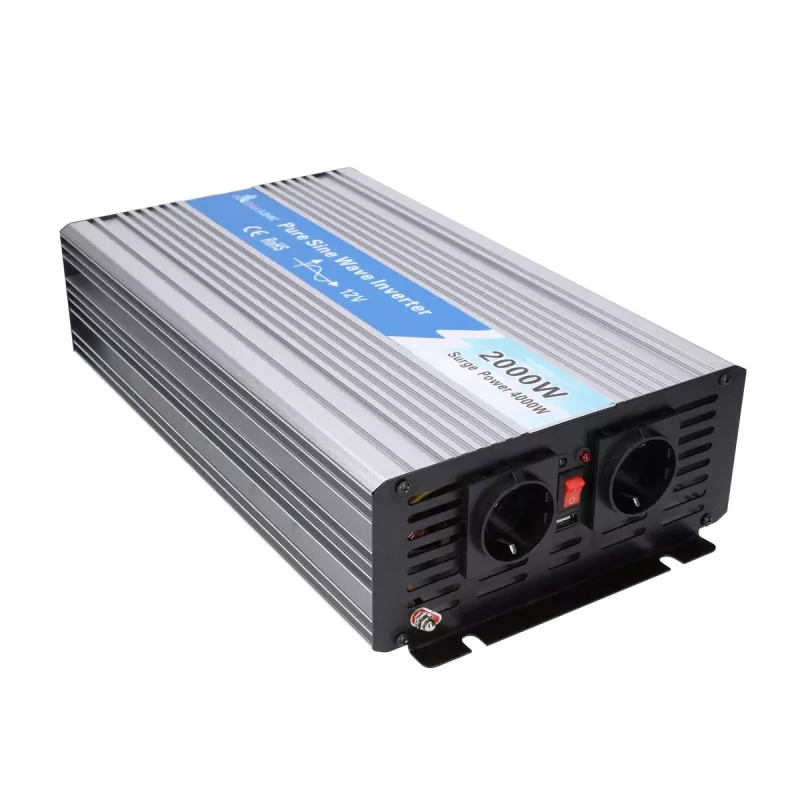 Extralink OPIP-2000W | Sprieguma pārveidotājs | automobiļu 12V, 2000W tīra sinusoidāla viļņa