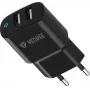 Lādētājs YENKEE YAC 2024BK – sienas lādētājs, 2× USB-A pieslēgvietas, kopējā jauda 12 W (2,4 A vienai pieslēgvietai)