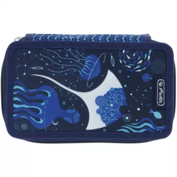 Herlitz TriCase Deep Ocean 31 gab. Zils Poliesters 190x70x115 mm