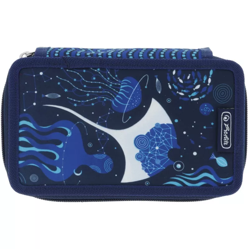 Herlitz TriCase Deep Ocean 31 gab. Zils Poliesters 190x70x115 mm