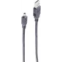 USB kabelis ShiverPeaks BS77261 1m USB A Mini-USB B pelēks