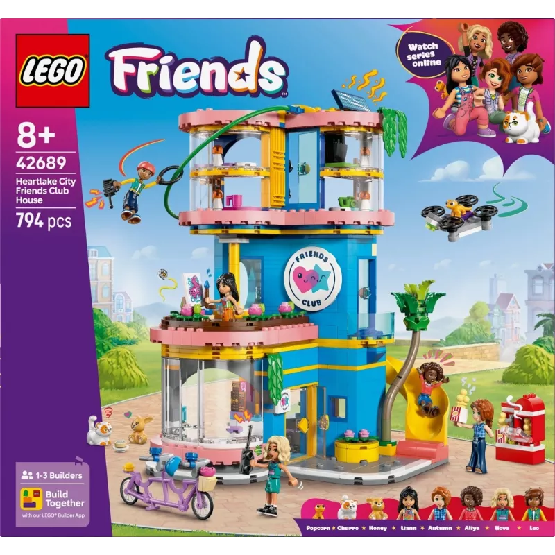 Blocks Friends 42689 Heartlake City Draugu kluba nams