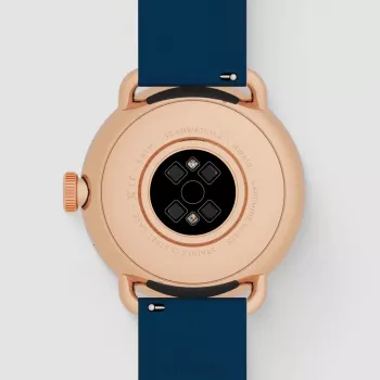 Withings ScanWatch 2 - pulkstenis ar EKG, sirdsdarbības ātruma, SpO2, aktivitātes un miega izsekošanu (38 mm, zils rožu zelts)