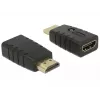 Adapter HDMI (spraudnis) > HDMI (ligzda), EDID emulators (melns)