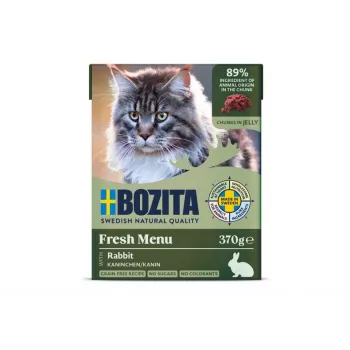 BOZITA Rabbit in Jelly - mitrā kaķu barība - 370g