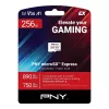 MikroSDXC atmiņas karte PNY microSD Express 256 GB UHS‑I lasīšana 890 MB/s rakstīšana 750 MB/s U3 V30