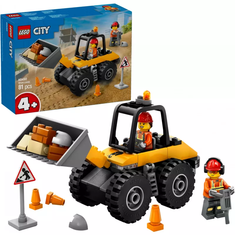 LEGO City 60450 Dzeltens riteņu iekrāvējs