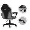 Bērnu spēļu krēsls Huzaro HZ-Ranger 1.0 Gray Mesh, pelēks un melns