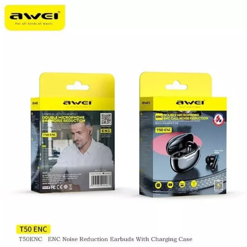 Bluetooth austiņas Awei T50 ENC