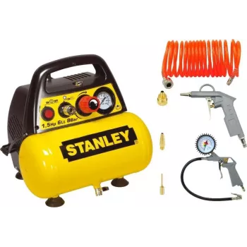 BEZEĻĻAS kompresors 6L+PNEIMATISKAIS komplekts Stanley