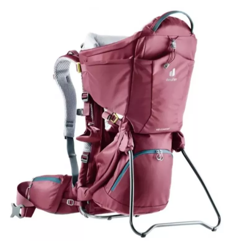 Deuter Kid Comfort zīdaiņu nesējsoma, poliamīds, sarkana
