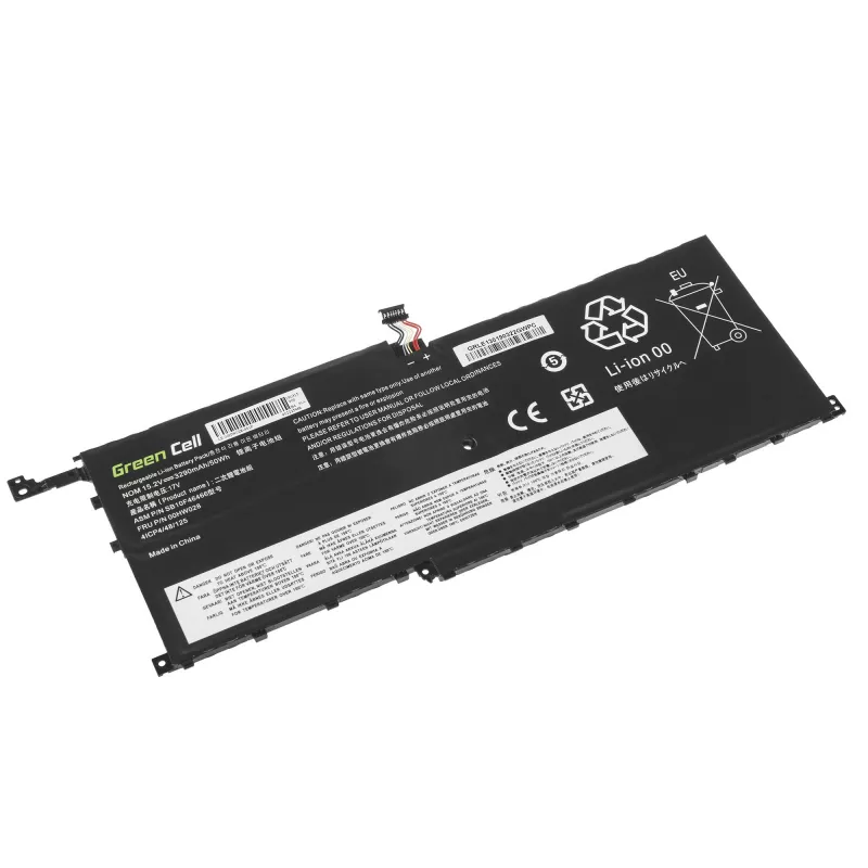 Baterija zaļa Cell LE130 priekš Lenovo ThinkPad X1 Carbon 4th Gen