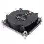 Procesora gaisa dzesētājs SILVERSTONE SST-XE01-1700A — 8 cm ventilators, 1000–5500 RPM, dubultlodes gultnis, melns