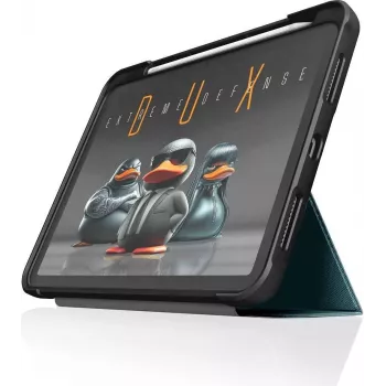 STM Dux Ultra maciņš | Apple iPad 11 (2025) / iPad 10,9 (2022) | okeāna pelēks/caurspīdīgs | STM-222-486KX-04 (STM-222-486KX-04)