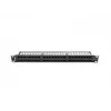 Patch panel LANBERG PPU5-1048-B 1U, 48 porti Cat5e, melns, 445×102×44,5 mm