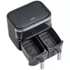 Karstā gaisa friteris Severin FR 2453 Double 3.25 L 2850 W melns sudrabains