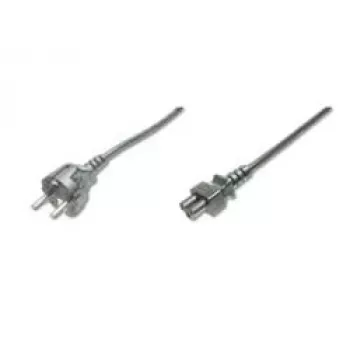 Assmann strāvas vads, Schuko - C5, kontaktdakša/kontaktligzda, 1,8 m, H05VV-F3G 0,75 mm², melns (AK-440103-018-S)