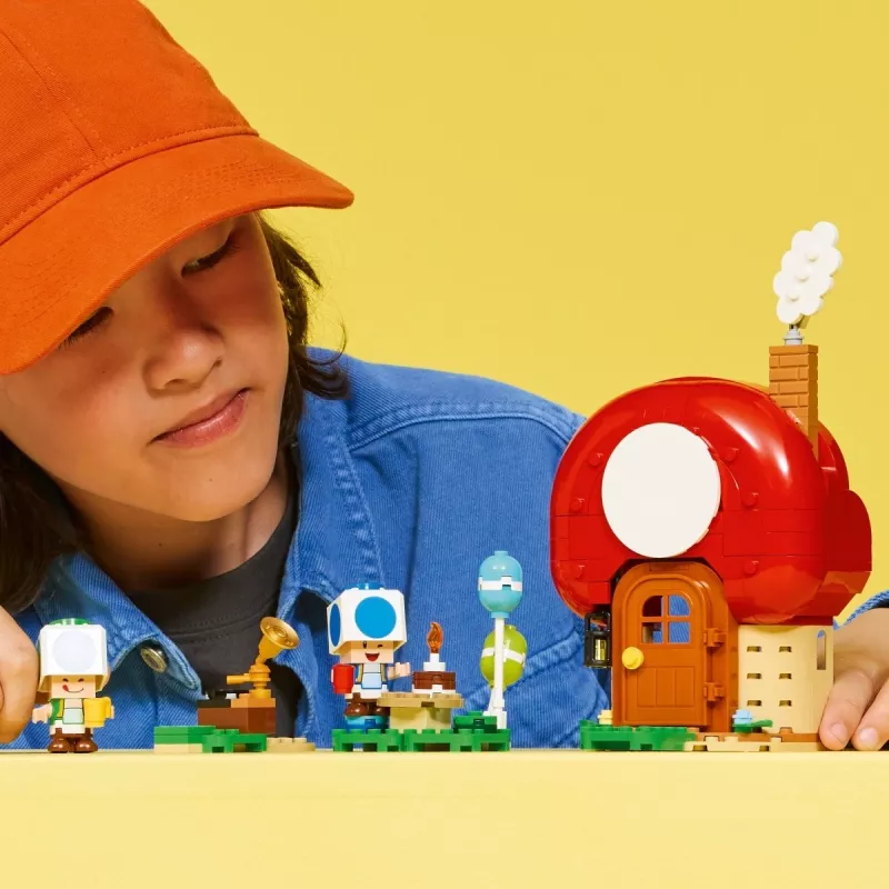 Konstrukciju rotaļlieta LEGO Super Mario Ballīte Krupja mājā komplekts 72041 ar interaktīvām spēles funkcijām