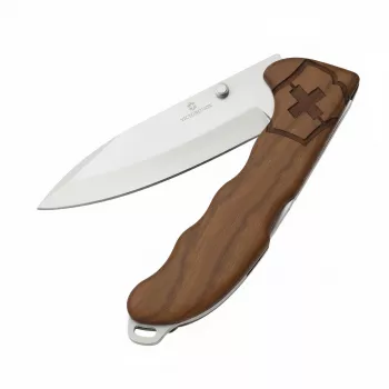 Saliekamais nazis Victorinox Hunter Evoke Wood V-0.94 15.D630 — nerūsējošā tērauda asmens, koka rokturis