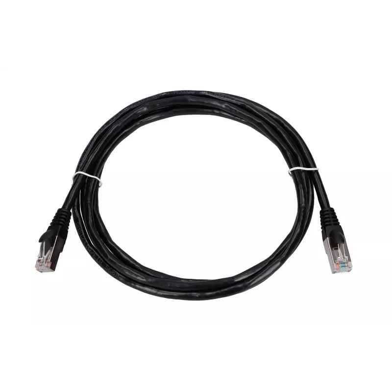 Tīkla kabelis Extralink LAN Patchcord Kat.5e RJ-45 2m Melns