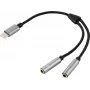 Renkforce USB 2.0 datora Y-kabelis [1x USB-C spraudnis - 2x ligzda] uz - kabelis - digitālais/dati