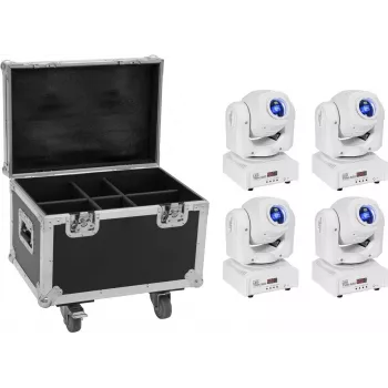Moving head spot EUROLITE TMH-S60 4x LED ar transporta koferi