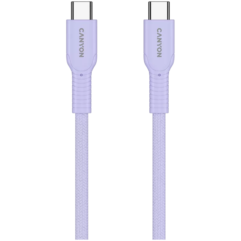 CANYON kabelis OnWire 60CL C-C 60W COLOR Pīts 1m Purpurs