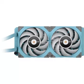 TOUGHLIQUID 240 ARGB Sync daudzfunkcionālais šķidruma dzesētājs tirkīza krāsā 240 mm, šķidruma dzesēšana tirkīza