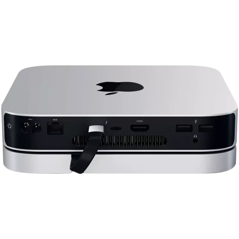 Satechi USB Type-C alumīnija statīvs un centrmezgls Apple Mac mini (sudraba)
