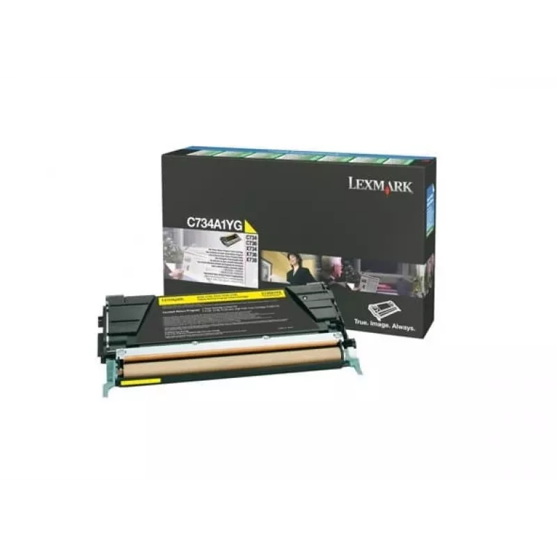 Lexmark - Tonerpatrone - 1 x Gelb - 6000 Seiten - LRP / LCCP (C734A1YG)