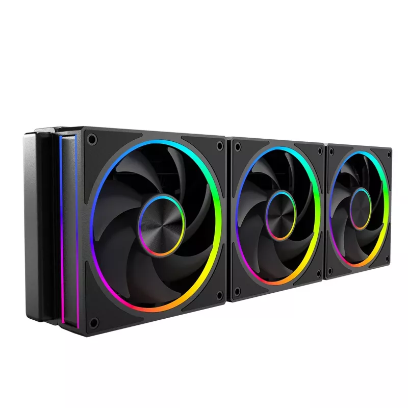 Dzesēšanas ventilators MODECOM VOLCANO LOOP 120 ARGB, 120 mm, PWM, 400–1400 RPM, melns