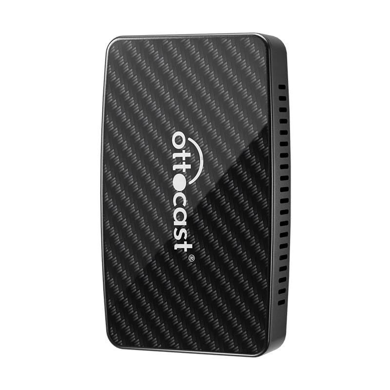 CarPlay/Android adapteris Ottocast CA400-S — 4 vienā: bezvadu CarPlay un Android Auto, vadu Apple CarPlay un Android Auto, melns