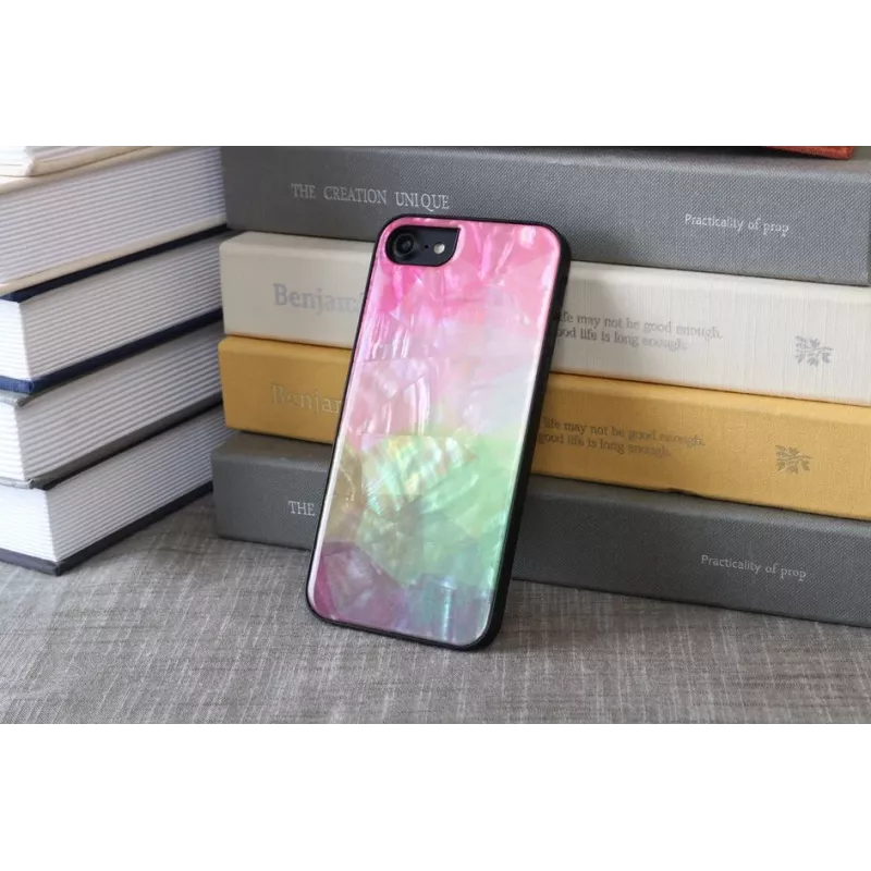 Aizsargtelefona maciņš iKins Apple iPhone 8/7 ar ūdens ziedu dizainu, melns