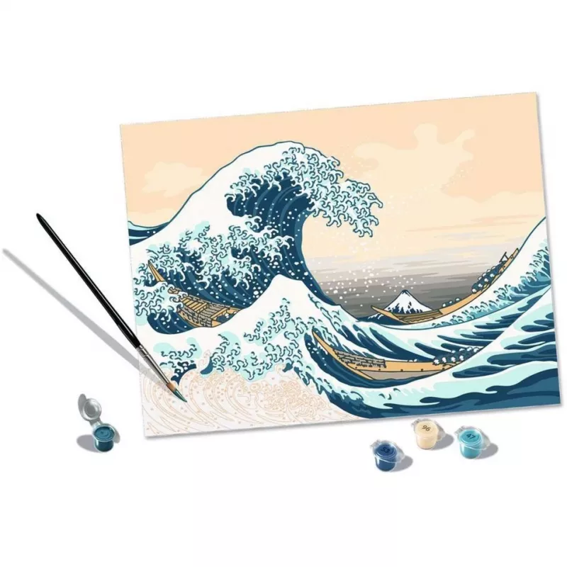 Gleznošanas komplekts Ravensburger CreArt ART Collection The Great Wave Hokusai 23690 — krāsošanas pēc numuriem mākslas komplekts