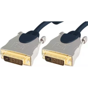 shiverpeaks sp-PROFESSIONAL DVI kabelis 5 m DVI-D zils - Chrom (SP77445)