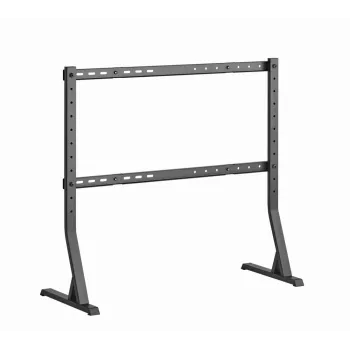 Grīdas televizora statīvs GEMBIRD TVS-D90F-01 45–90 collu televizoriem, tērauda, fiksēts augstums, VESA 200x200–800x400, maks. slodze 60 kg, 970×800×525 mm