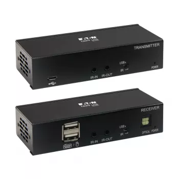 Eaton Tripp Lite Series USB-C uz HDMI pa Cat6 pagarinātāja komplekts ar KVM atbalstu, 4K 60Hz, 4:4:4, raidītājs/uztvērējs, USB, PoC, HDCP 2.2, līdz 230 pēdām, TAA - Video paplašinājums