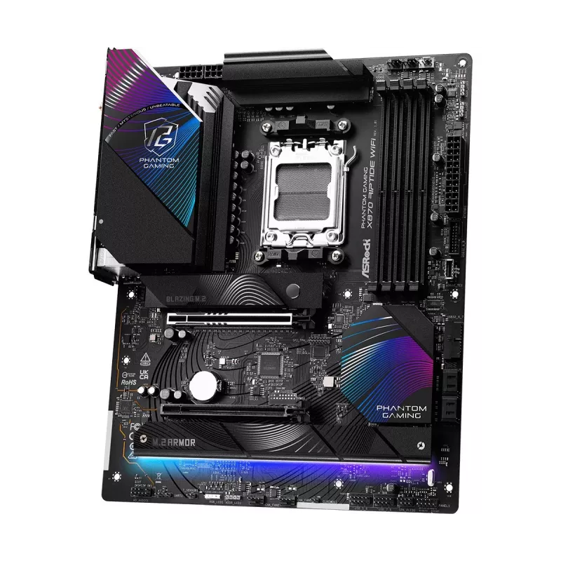 Mātesplate ASRock X870 Riptide WiFi — ATX, AMD X870, Socket AM5, DDR5, 4 DIMM, 256 GB, Wi‑Fi 7, 2.5GbE