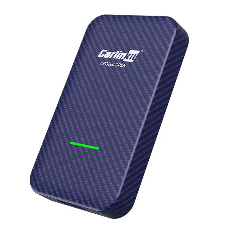 Bezvadu adapteris Carlinkit CPC200-CP2A Apple CarPlay un Android Auto, Wi‑Fi 5150–5250/5725–5850MHz, Bluetooth 5.2, USB-C