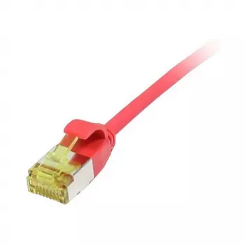 Patch vads RJ45, CAT6A 500Mhz, 0,15m, sarkans, U/FTP, plāns apaļš d=3,8mm, TPE/LSZH(Superflex), AWG32, ar Cat.7 izejvadu, Synergy 21 (S217340V3)