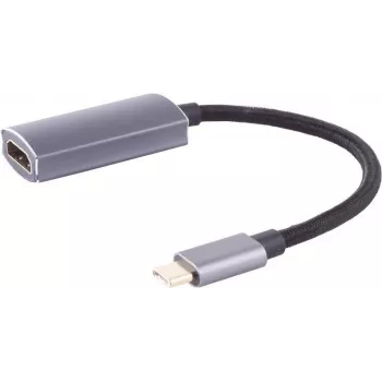 USB grafikas adapteris shiverpeaks BS14-05051 USB Type-C vīrišķais melns pelēks