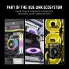 Ventilators Corsair iCUE LINK LX140-R RGB 14 cm balts 2000 RPM