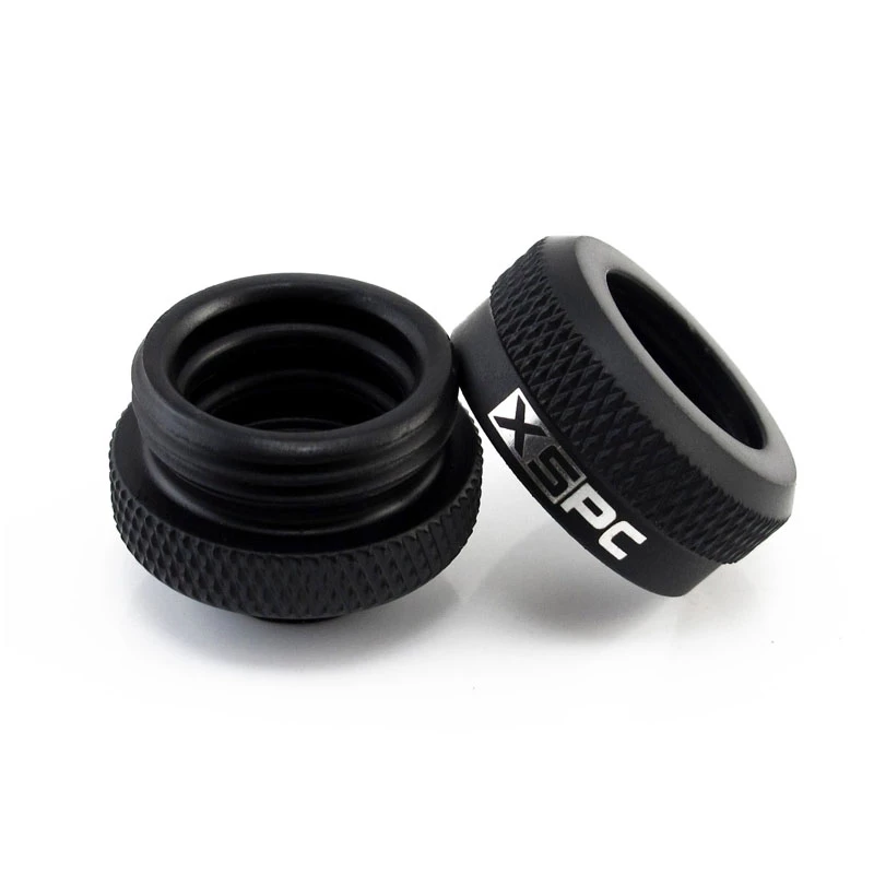 XSPC Connector G1/4 to 14mm Hardtube, melns matēts - 8 gab.