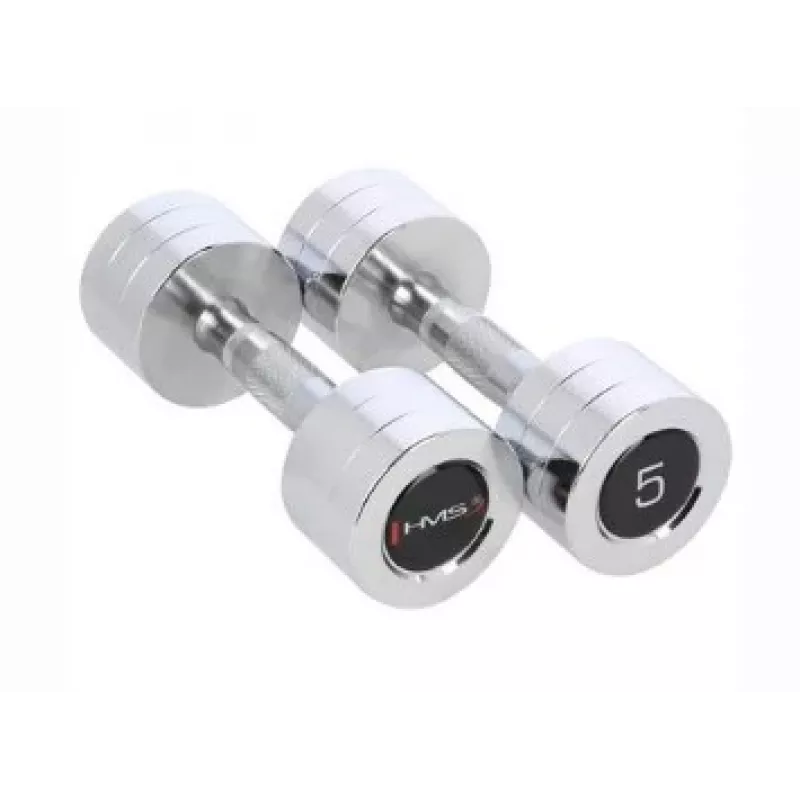 HMS Fitness CHD05 Fiksēta svara hantele 5 kg 2 gab.