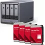 NAS korpuss UGREEN NASync DXP4800 Plus ar Western Digital iekšējiem HDD 16 TB (4 x 4 TB)